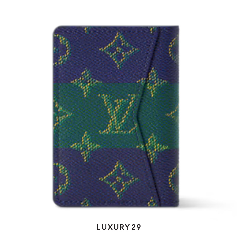 Louis Vuitton LV Pocket Organizer Wallet Blue LOUIS VUITTON