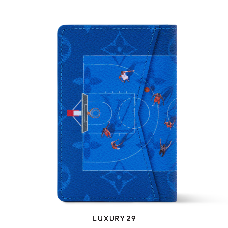 Louis Vuitton LV Pocket Organizer Wallet Blue LOUIS VUITTON black