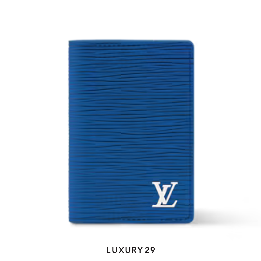 Louis Vuitton LV Pocket Organizer Wallet Blue LOUIS VUITTON