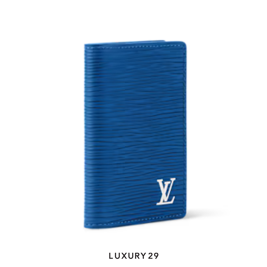 Louis Vuitton LV Pocket Organizer Wallet Blue LOUIS VUITTON