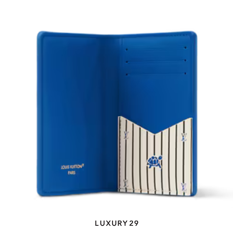 Louis Vuitton LV Pocket Organizer Wallet Blue LOUIS VUITTON