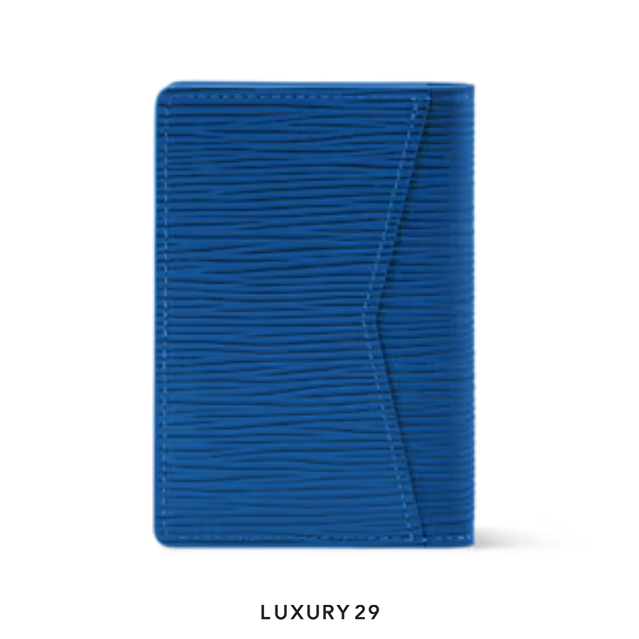 Louis Vuitton LV Pocket Organizer Wallet Blue LOUIS VUITTON