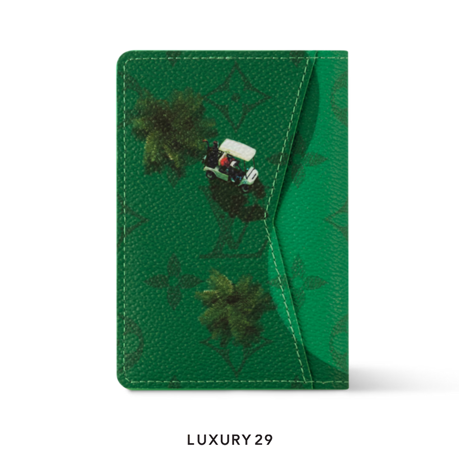 Louis Vuitton LV Pocket Organizer Wallet Golf Green