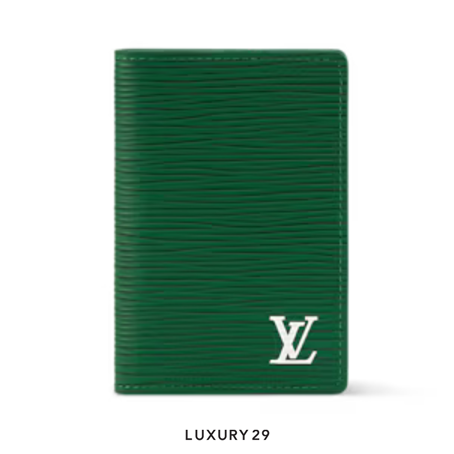 Louis Vuitton LV Pocket Organizer Wallet Green LOUIS VUITTON