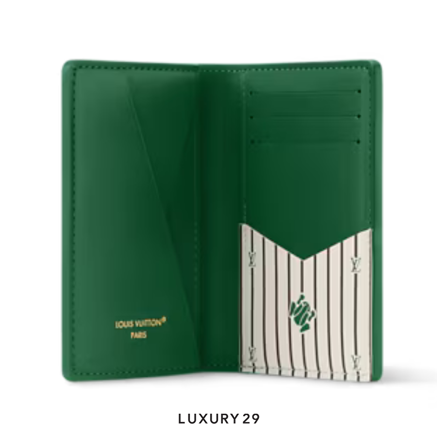 Louis Vuitton LV Pocket Organizer Wallet Green LOUIS VUITTON