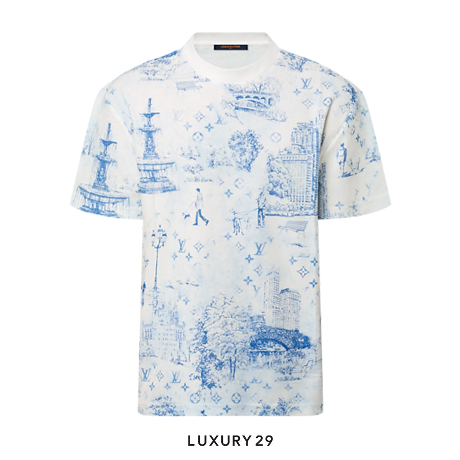 Louis Vuitton LV Printed Cotton Pique T-Shirt