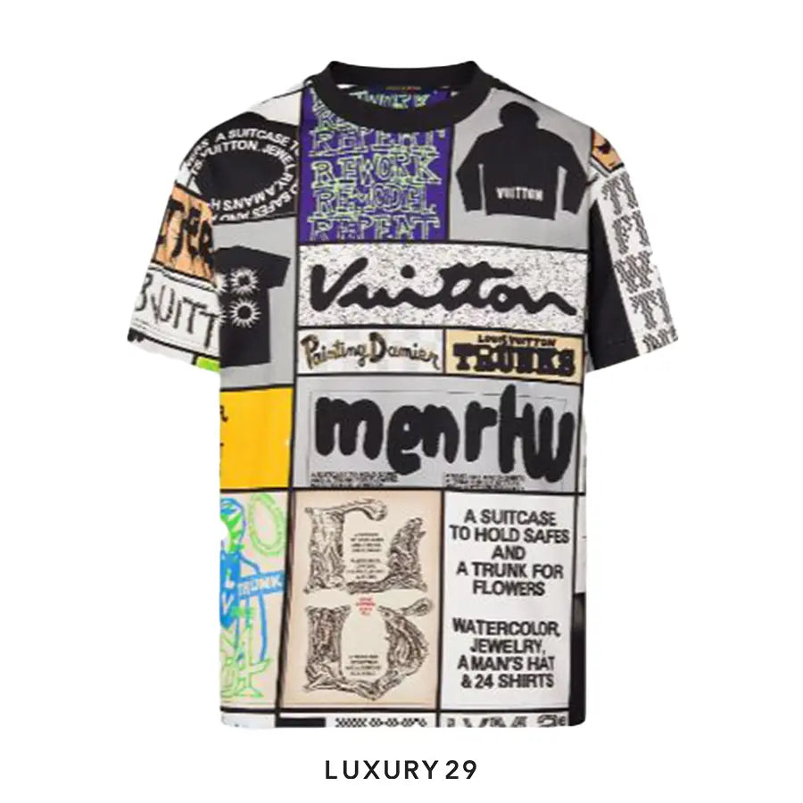 Louis Vuitton LV Printed Cotton T-Shirt LOUIS VUITTON Luxury29