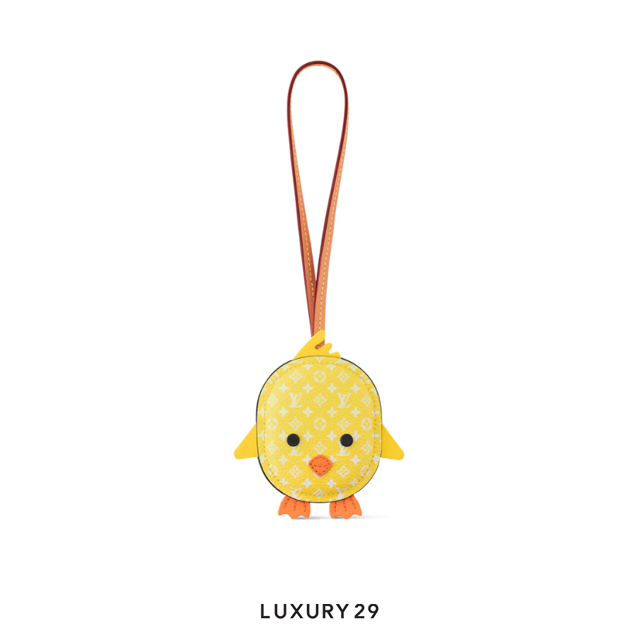 Louis Vuitton LV Pulcino Bag Charm Yellow
