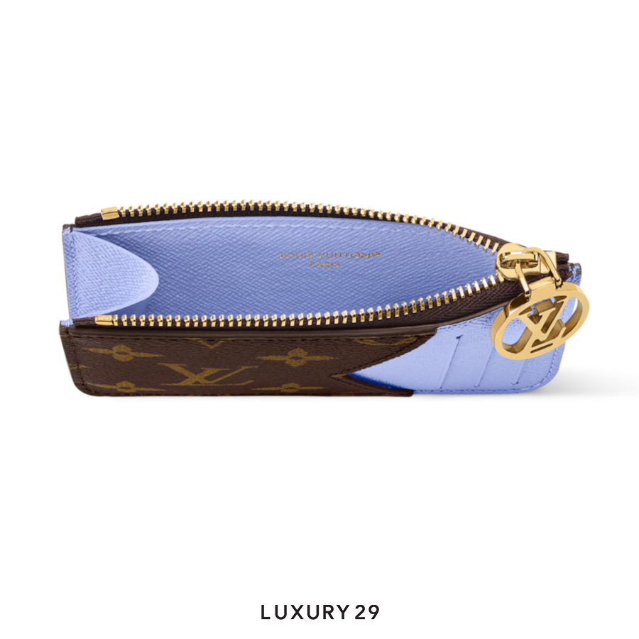 Louis Vuitton LV Romy Card Holder Monogram Blue Frost LOUIS VUITTON Luxury29