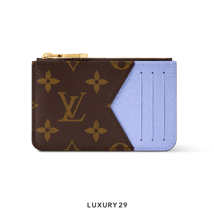 Louis Vuitton LV Romy Card Holder Monogram Blue Frost LOUIS VUITTON Luxury29