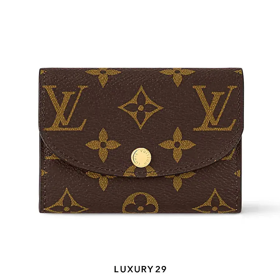 Louis Vuitton LV Rosalie coin purse Monogram Canvas Brown Rose Ballerine