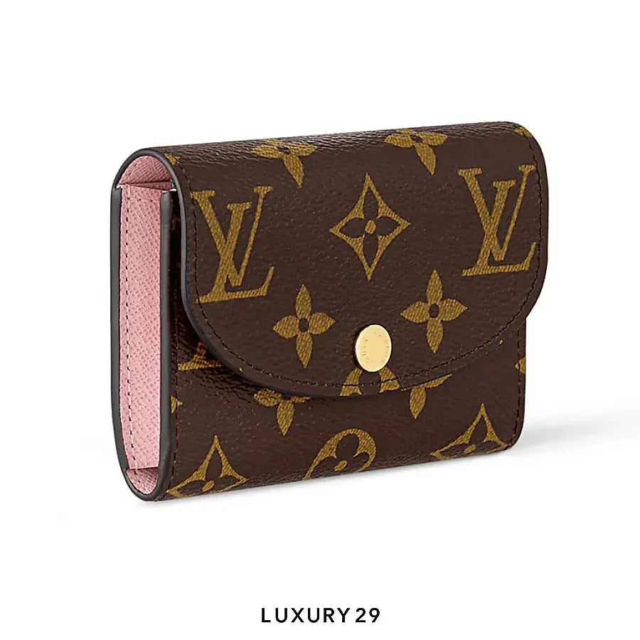 Louis Vuitton LV Rosalie coin purse Monogram Canvas Brown Rose Ballerine