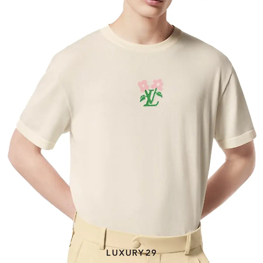 Louis Vuitton LV Short-Sleeved Cotton Knitted Crewneck LOUIS VUITTON