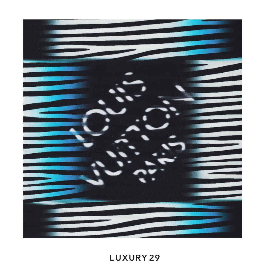 Louis Vuitton LV Slender Leather Wallet Men's Dark Blue Moon LOUIS VUITTON