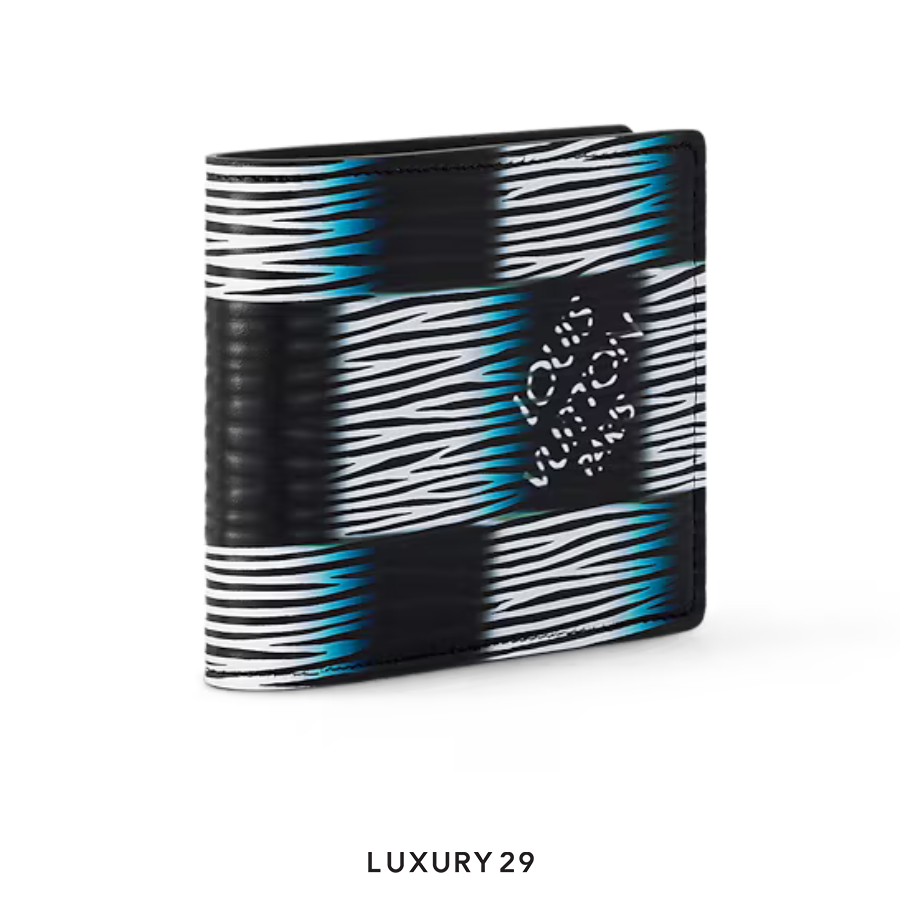 Louis Vuitton LV Slender Leather Wallet Men's Dark Blue Moon LOUIS VUITTON