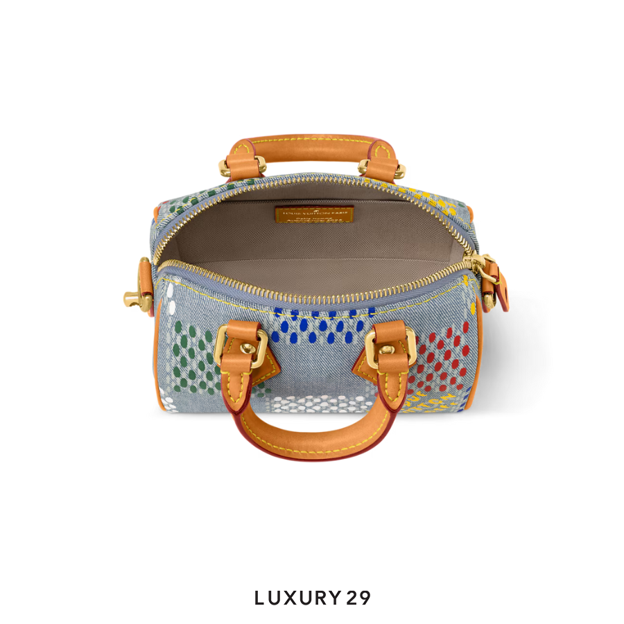 Louis Vuitton LV Speedy 18 Bandouliere LV Vers Damier Denim Multicolor LOUIS VUITTON