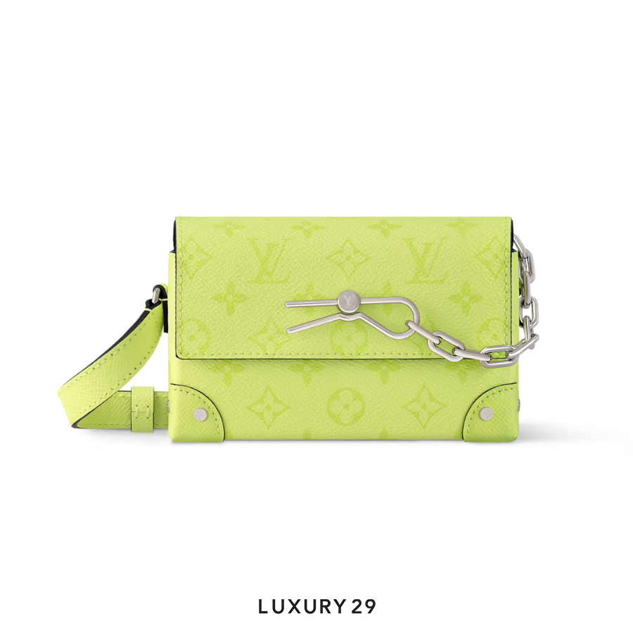Louis Vuitton LV Steamer Wearable Wallet Monogram coated canvas and Taiga cowhide leather Lemon Yellow
