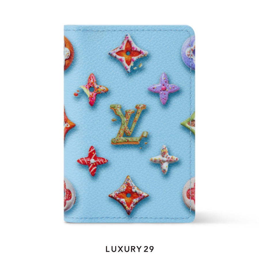 Louis Vuitton LV Wallet Pocket Organizer unique donut-shaped design Blueberry LOUIS VUITTON Luxury29