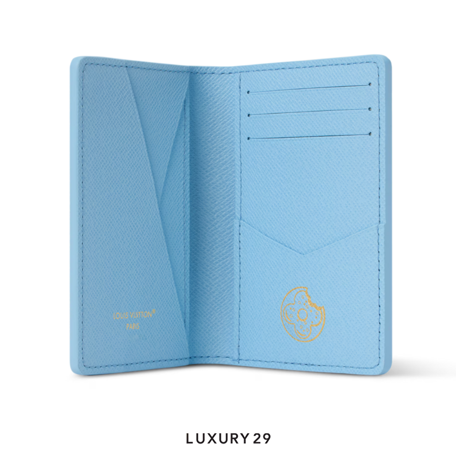 Louis Vuitton LV Wallet Pocket Organizer unique donut-shaped design Blueberry LOUIS VUITTON Luxury29