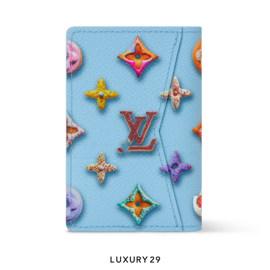 Louis Vuitton LV Wallet Pocket Organizer unique donut-shaped design Blueberry LOUIS VUITTON Luxury29