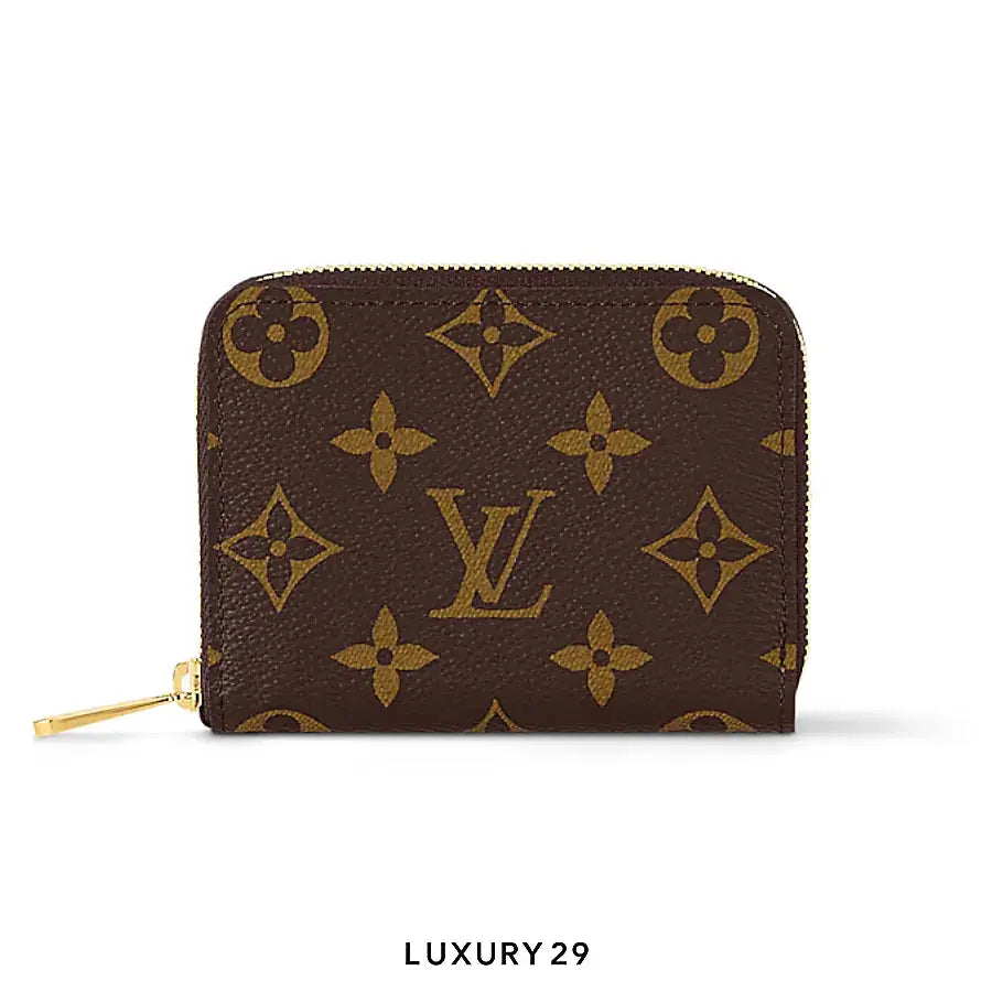 Louis Vuitton LV Zippy coin purse Monogram Canvas Brown