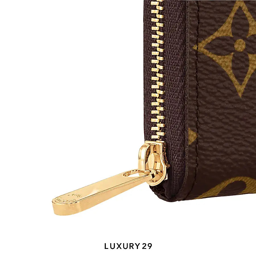 Louis Vuitton LV Zippy coin purse Monogram Canvas Brown
