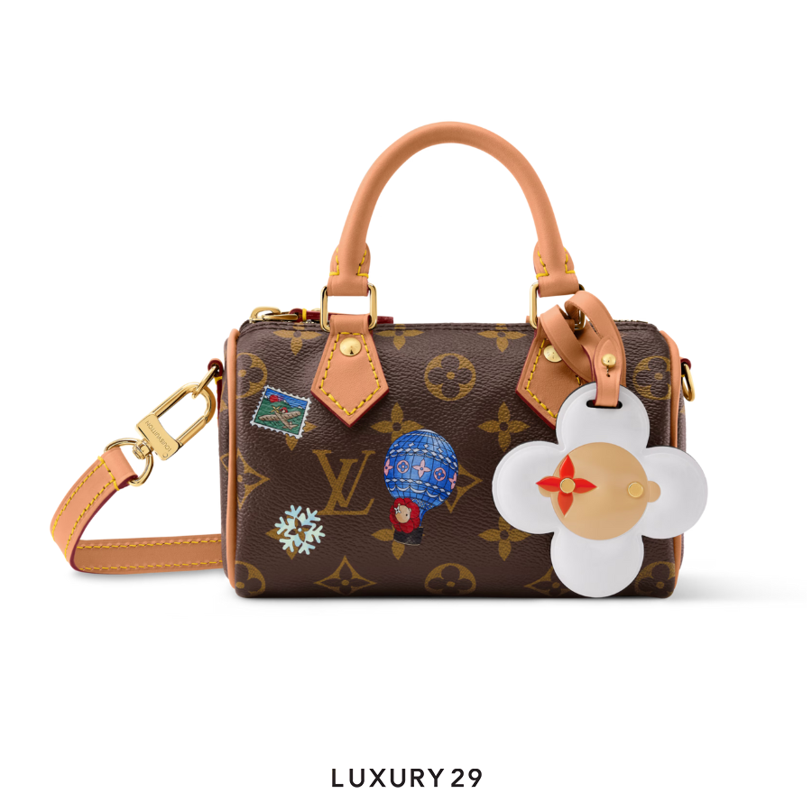 Louis Vuitton LV Nano Speedy Bag Monogram Snowy Pearl Coated canvas LOUIS VUITTON Luxury29