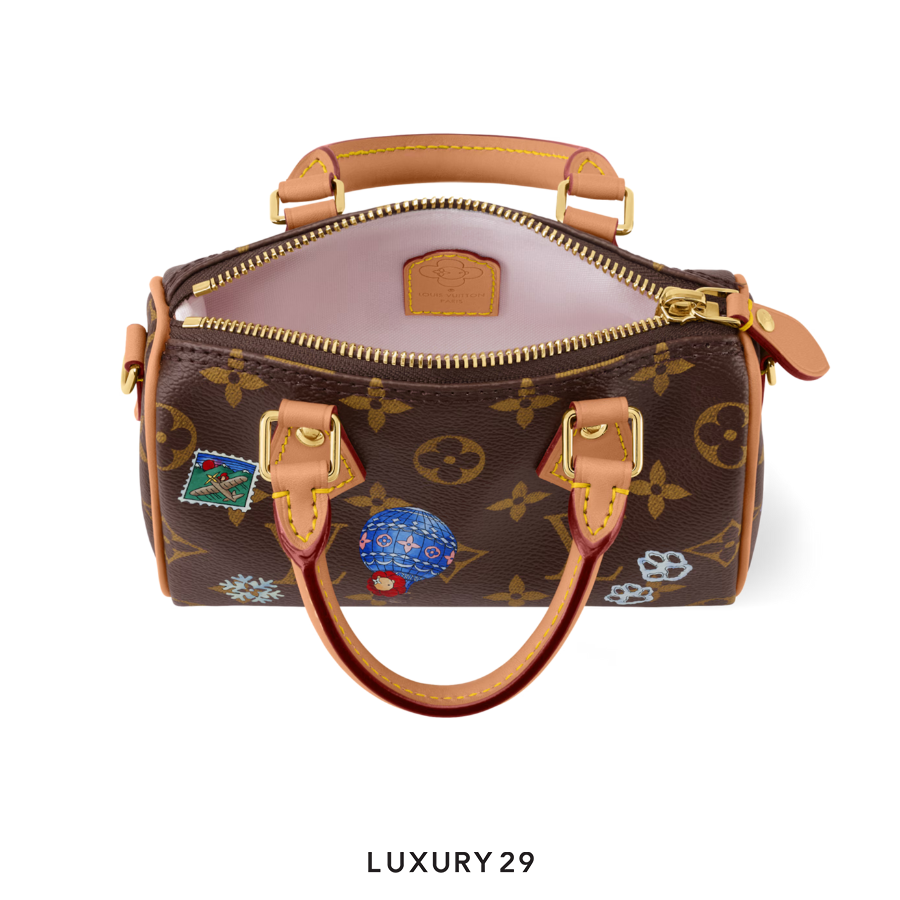 Louis Vuitton LV Nano Speedy Bag Monogram Snowy Pearl Coated canvas LOUIS VUITTON Luxury29