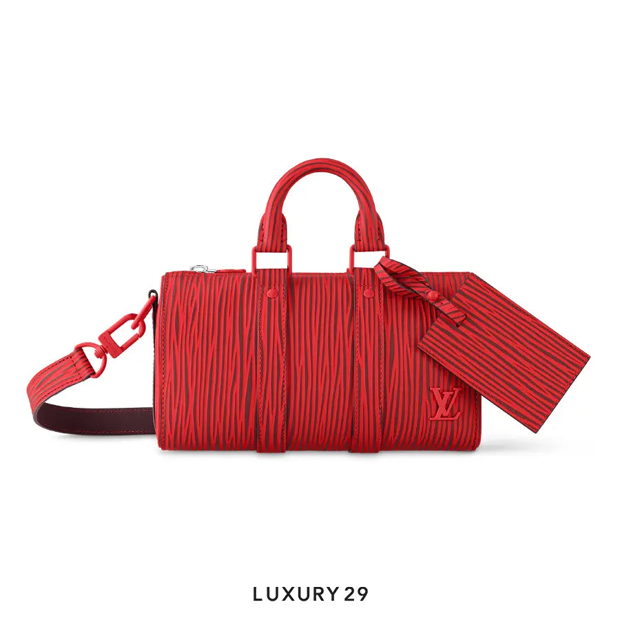 Louis Vuitton LV x Park Seo-Bo - Keepall Bandouliere 25 Bag Red