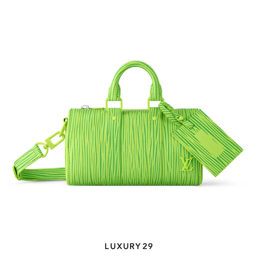 Louis Vuitton LV x Park Seo-Bo - Keepall Bandouliere 25 Bag Spring Green