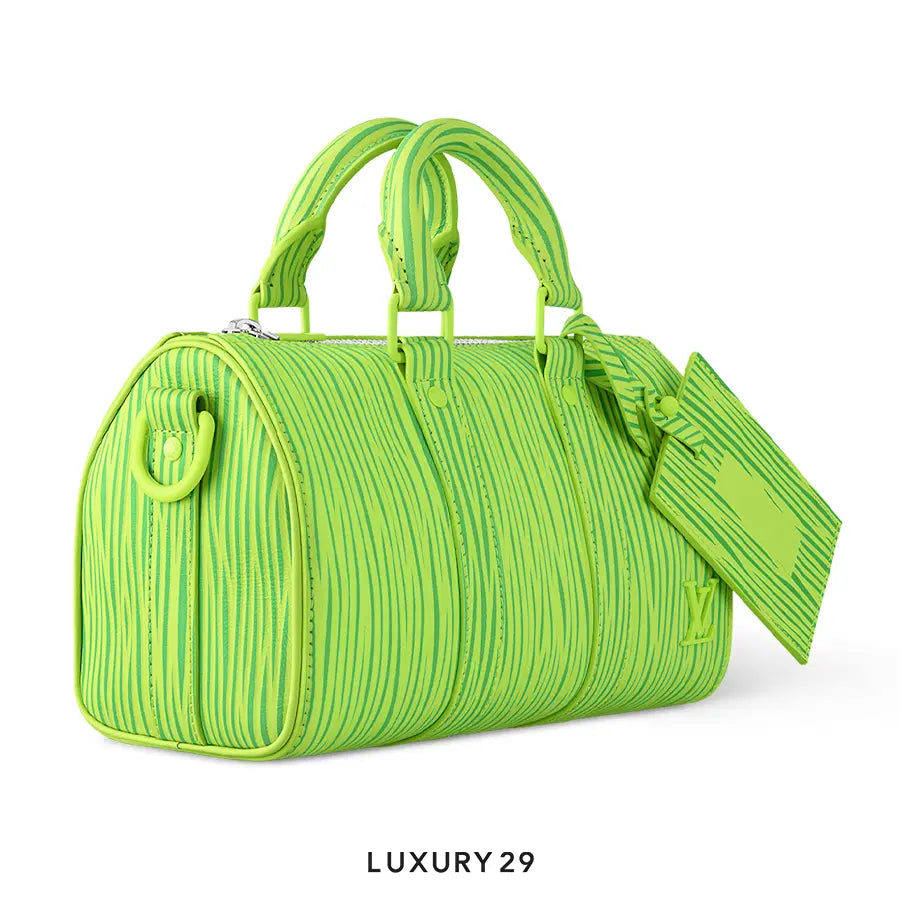 Louis Vuitton LV x Park Seo-Bo - Keepall Bandouliere 25 Bag Spring Green LOUIS VUITTON