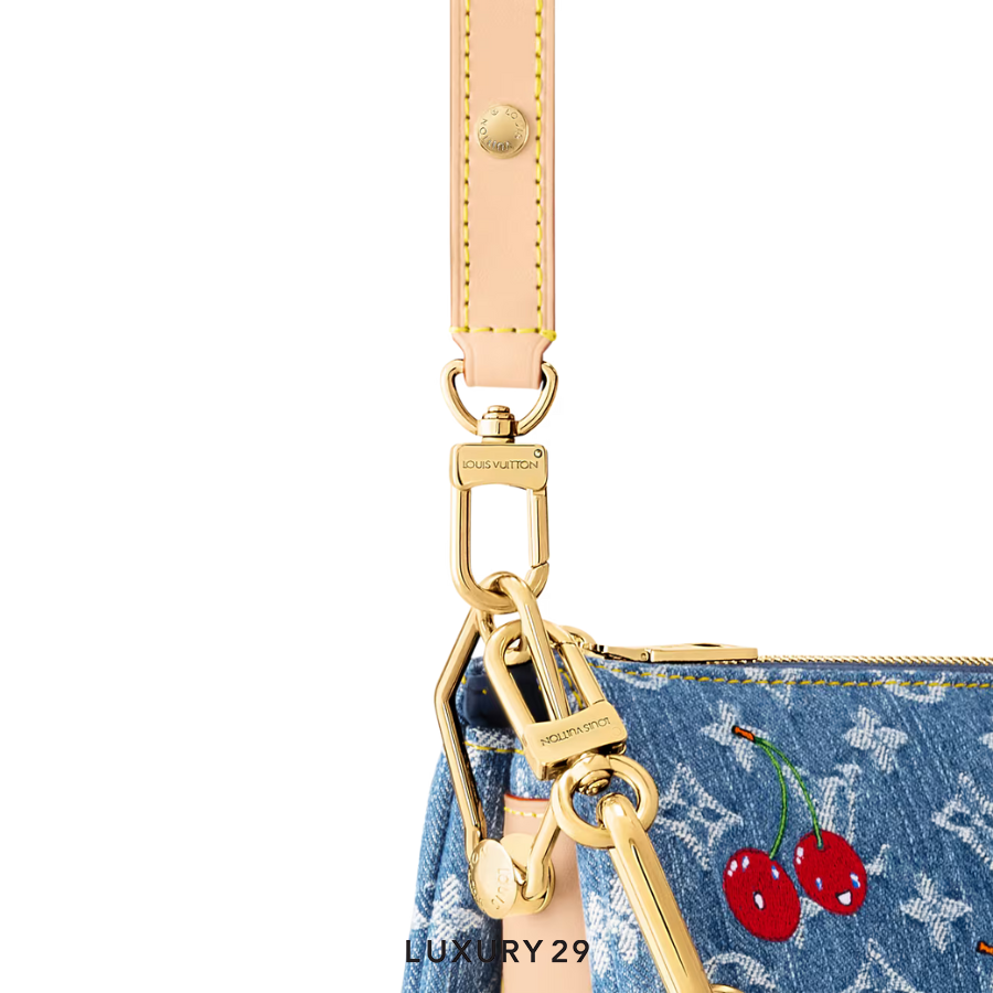 Louis Vuitton LV x TM - Coussin PM bag Monogram cherry denim Blue LOUIS VUITTON