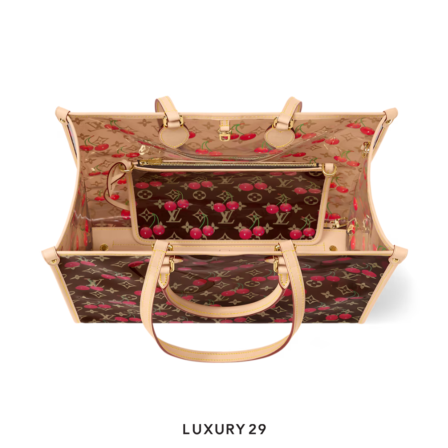 Louis Vuitton LV x TM - OnTheGo GM bag Monogram cherry crystal Brown LOUIS VUITTON