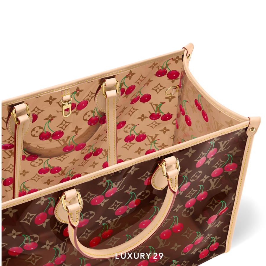 Louis Vuitton LV x TM - OnTheGo GM bag Monogram cherry crystal Brown LOUIS VUITTON