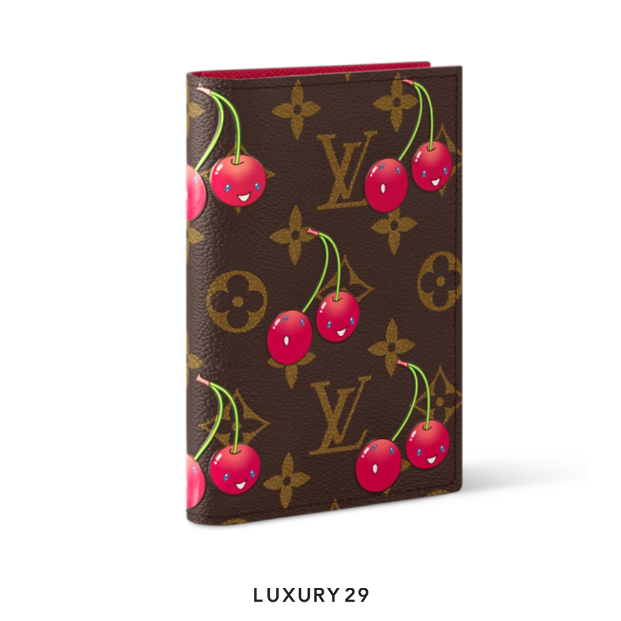 Louis Vuitton LV x TM - Passport Cover Monogram Cherry Canvas Brown LOUIS VUITTON