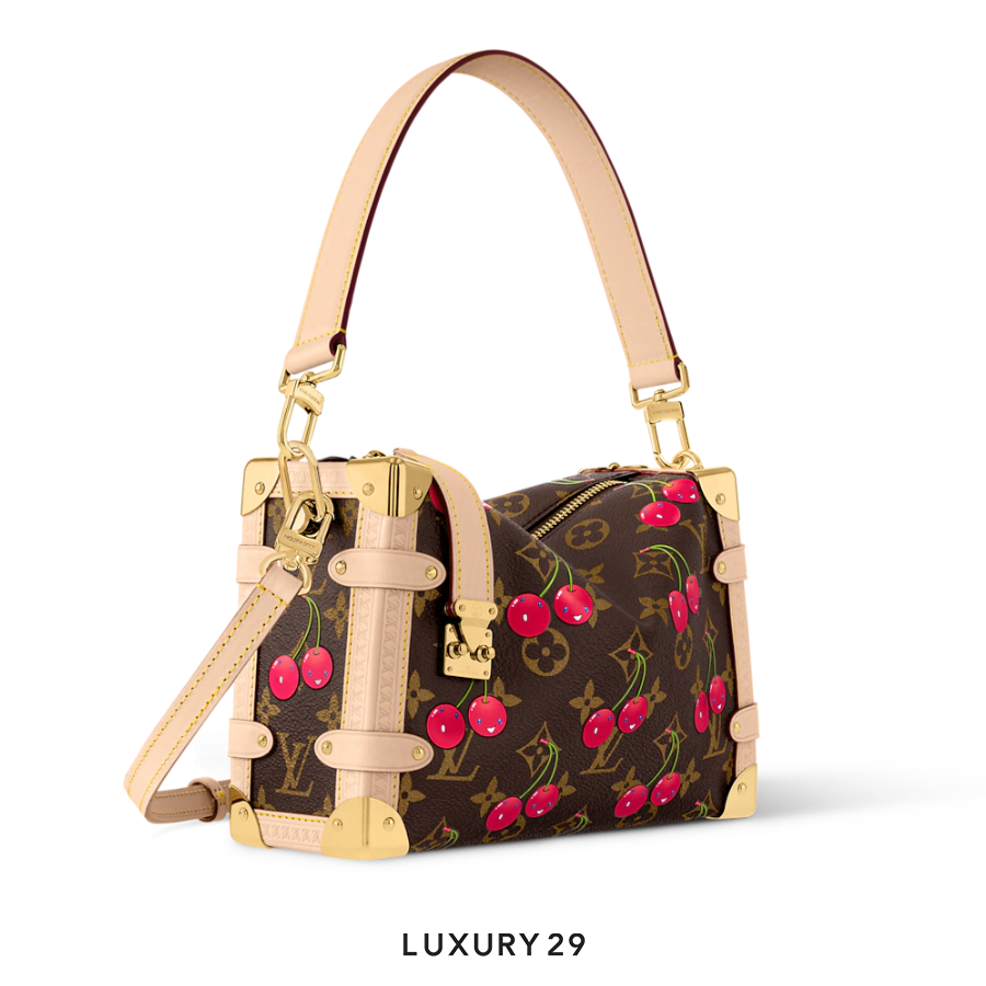 Louis Vuitton LV x TM - Side Trunk MM Bag Monogram cherry canvas Brown LOUIS VUITTON