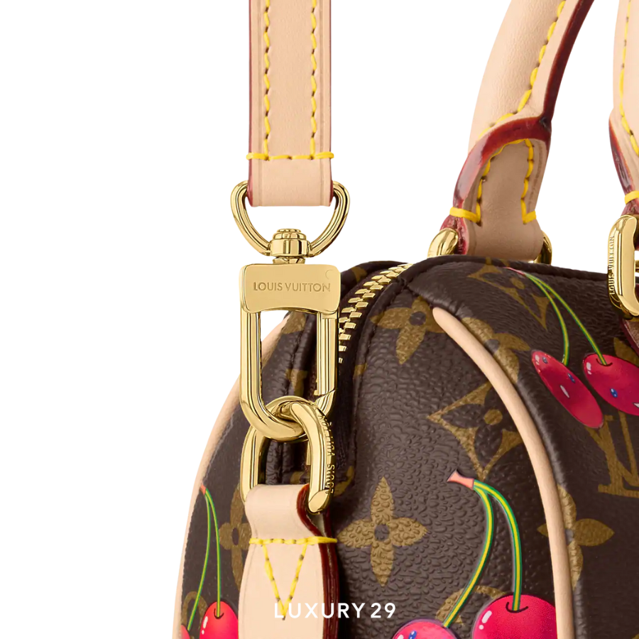 Louis Vuitton LV x TM - Speedy Bandouliere 20 bag Monogram cherry canvas Brown LOUIS VUITTON