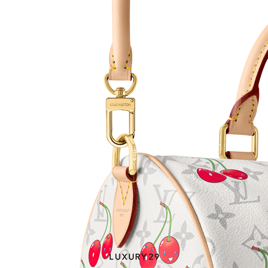 Louis Vuitton LV x TM - Speedy Soft Bandouliere 30 Monogram cherry canvas White LOUIS VUITTON