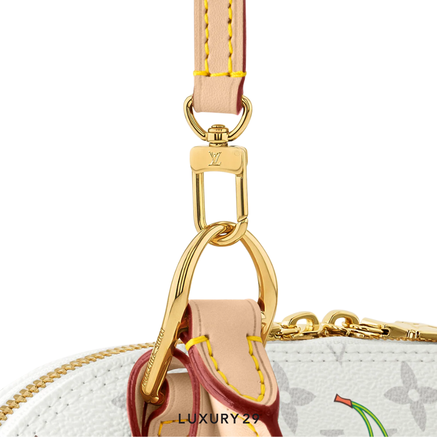 Louis Vuitton LV x TM Alma BB Monogram cherry coated canvas White LOUIS VUITTON