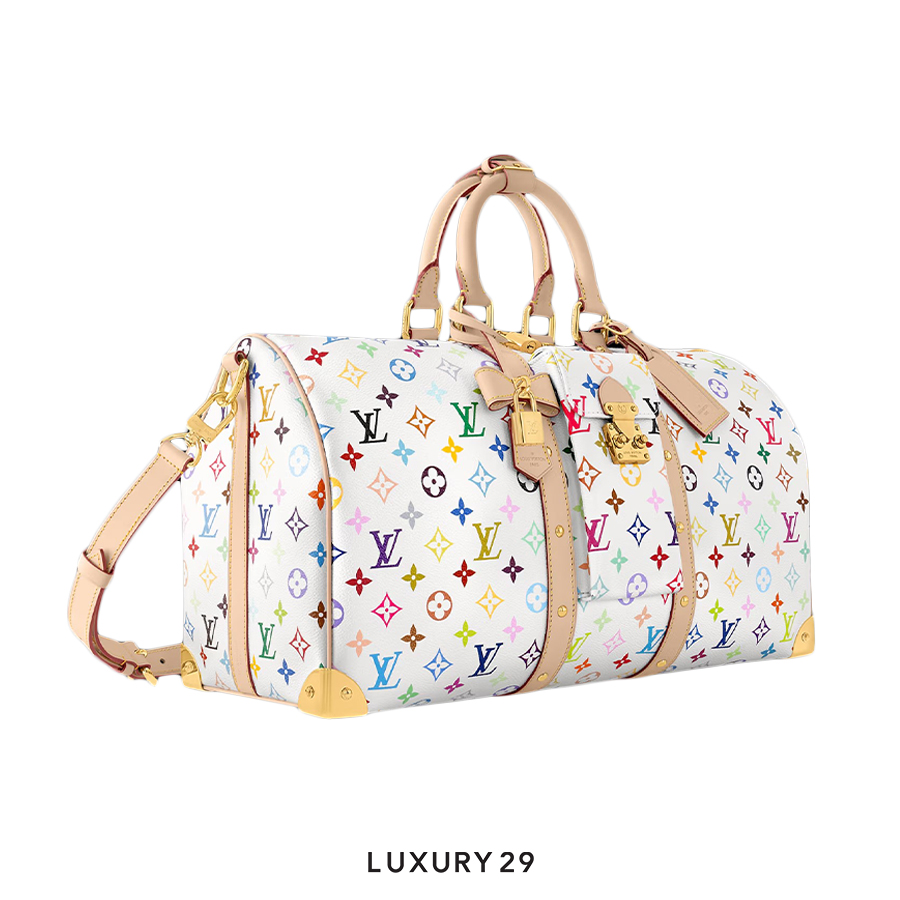 Louis Vuitton LV x TM Keepall Bandouliere 45 White LOUIS VUITTON