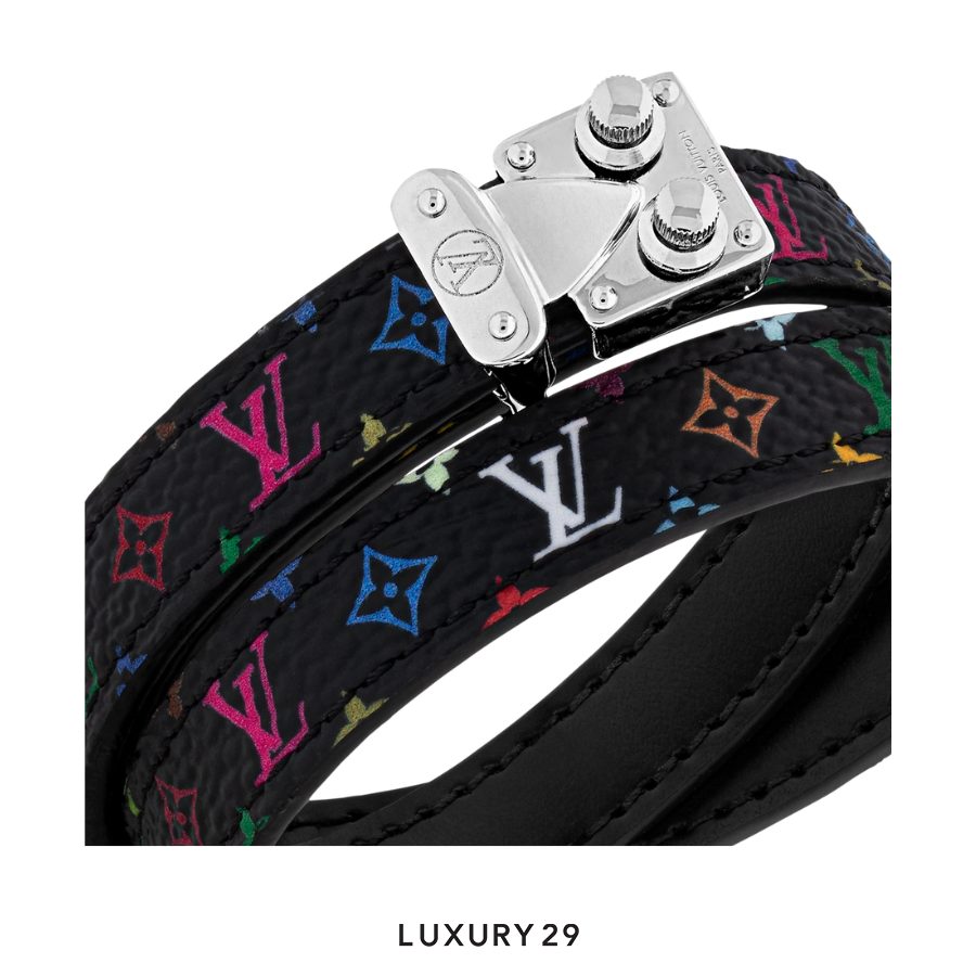 Louis Vuitton LV x TM LV Signature Bracelet Black LOUIS VUITTON