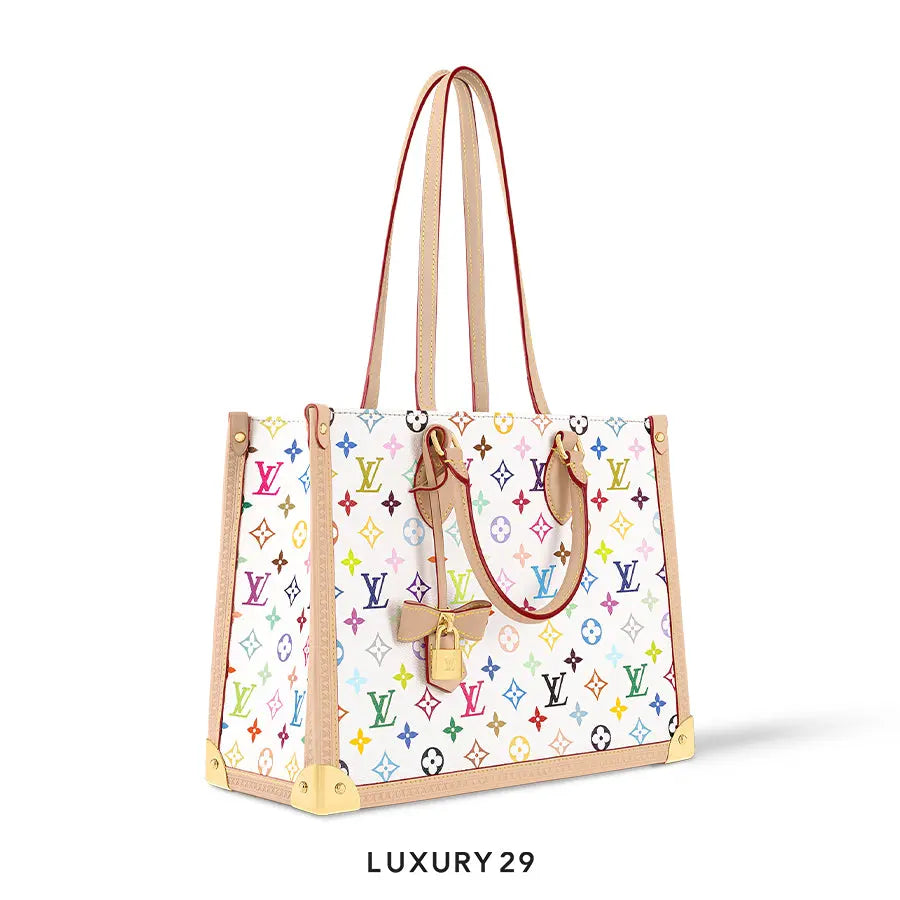 Louis Vuitton LV x TM OnTheGo MM Bag White LOUIS VUITTON