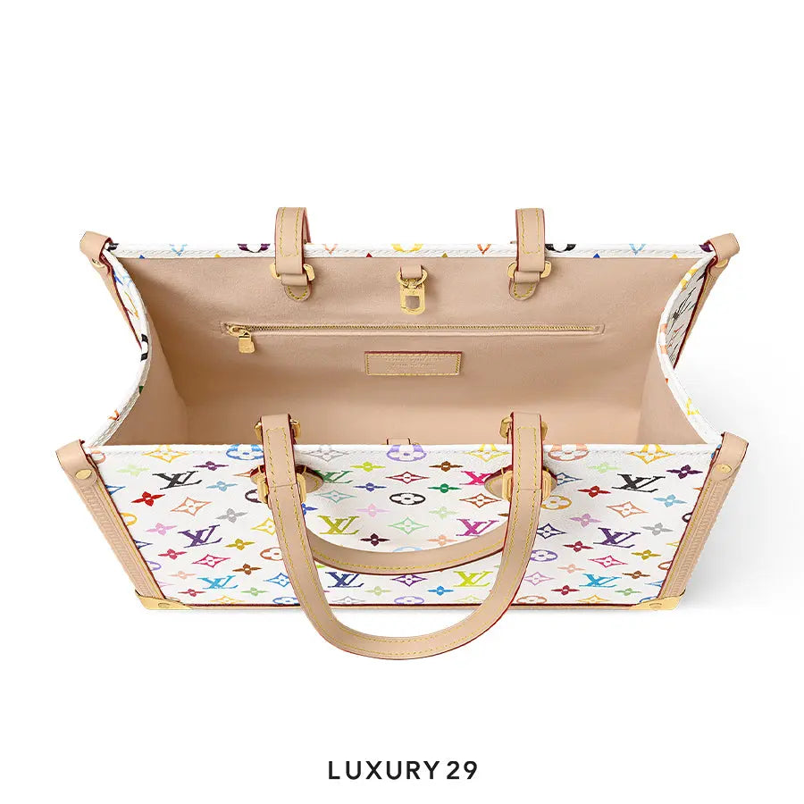 Louis Vuitton LV x TM OnTheGo MM Bag White LOUIS VUITTON