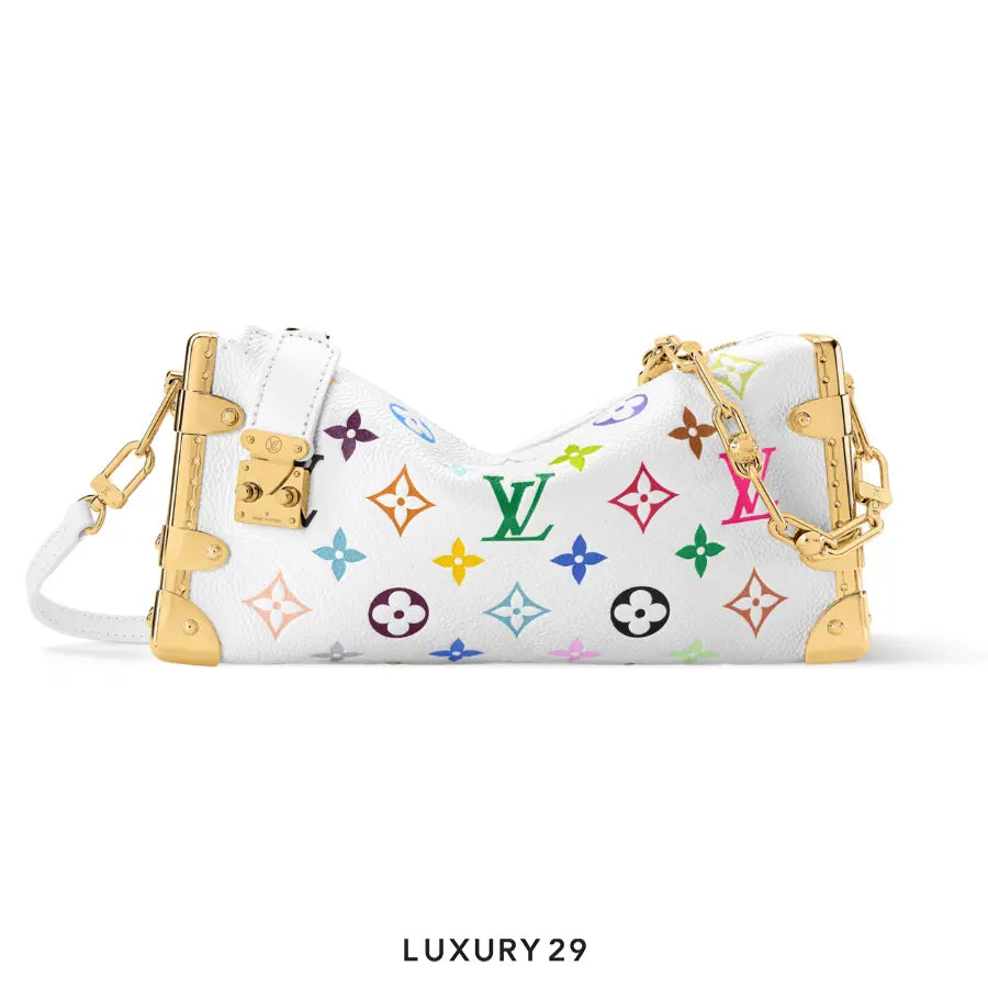 Louis Vuitton LV x TM Slim Trunk Bag Cowhide leather Multicolor/White LOUIS VUITTON Luxury29