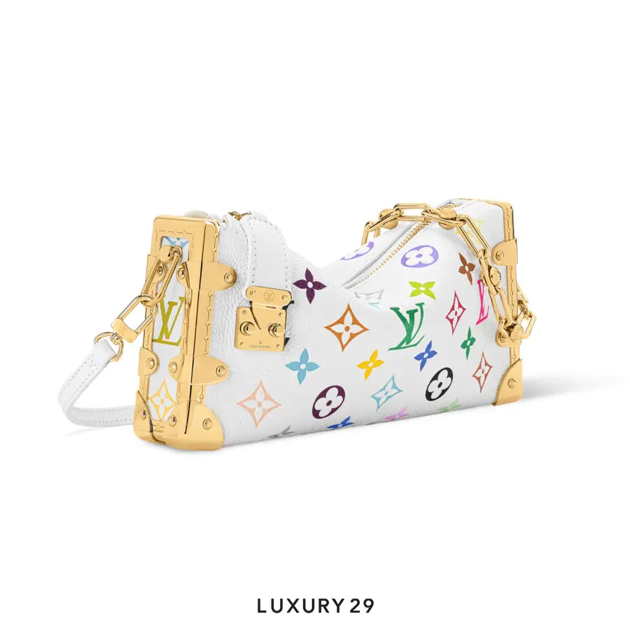 Louis Vuitton LV x TM Slim Trunk Bag Cowhide leather Multicolor/White LOUIS VUITTON Luxury29