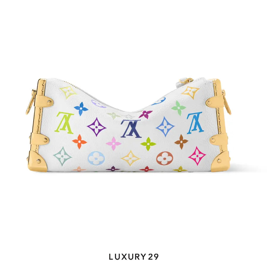 Louis Vuitton LV x TM Slim Trunk Bag Cowhide leather Multicolor/White LOUIS VUITTON Luxury29