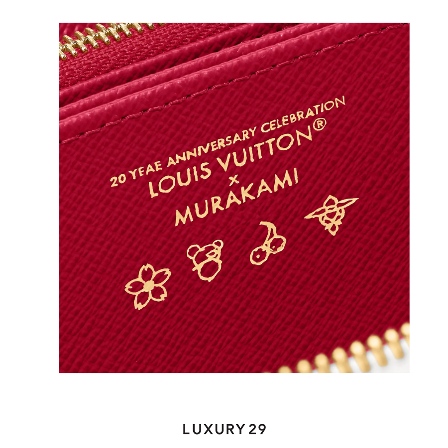 Louis Vuitton LV x TM Zippy Wallet Monogram White coated canvas Cherry LOUIS VUITTON