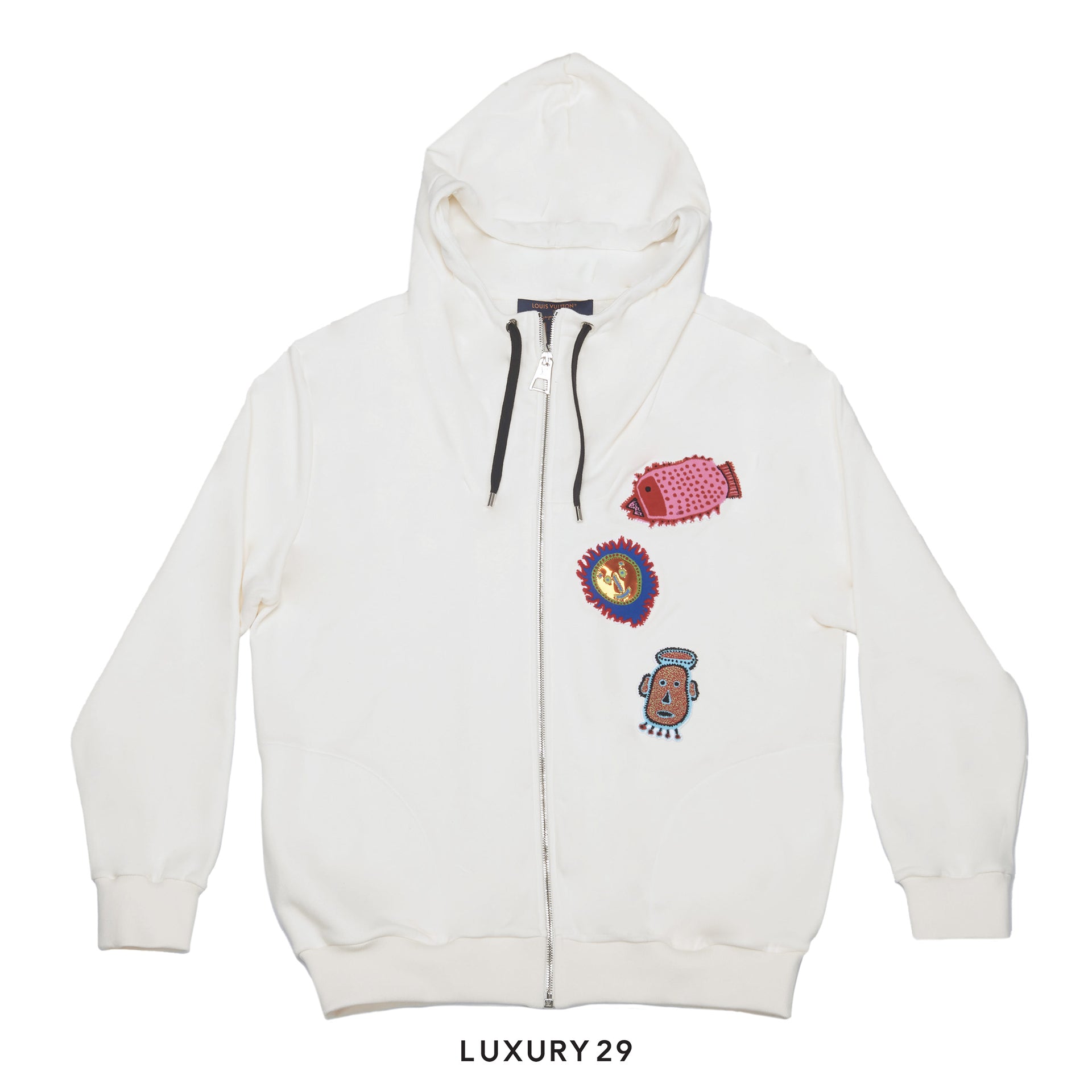 Louis Vuitton LV x YK Faces Patches Zip-Up Hoodie