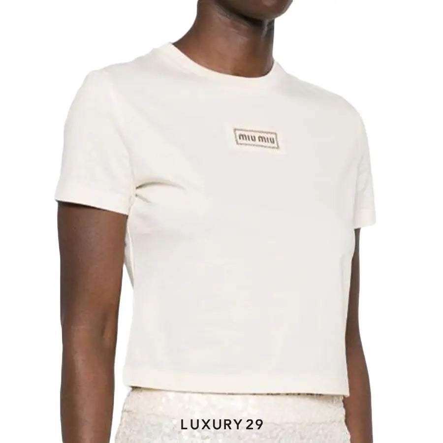 MIU MIU Logo T-Shirt MIU MIU