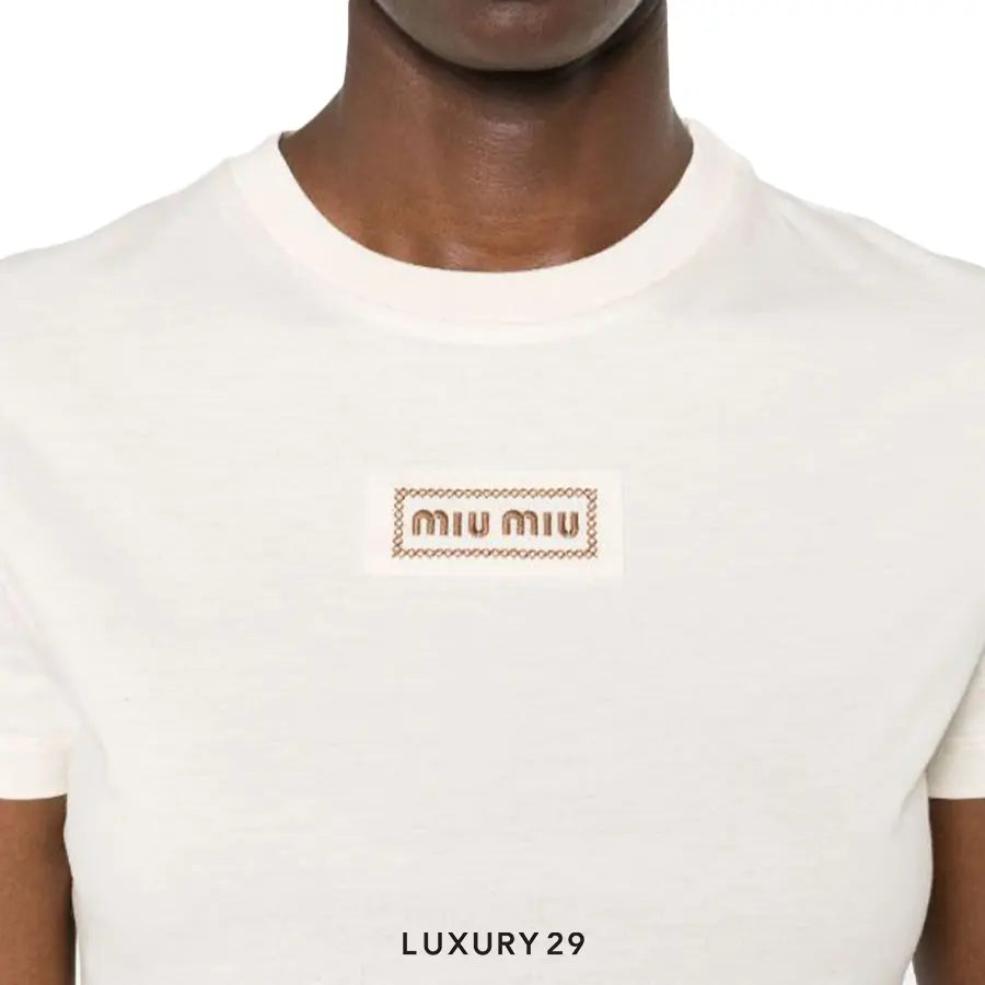MIU MIU Logo T-Shirt MIU MIU